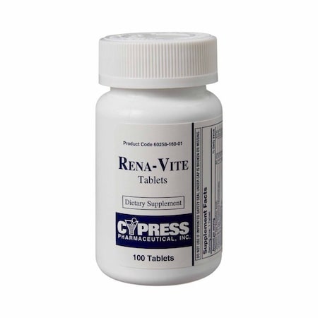 Rena-Vite Multivitamin Supplement Folic Acid / Vitamin B 0.8 mg Strength Tablet, 100PK 60258016001